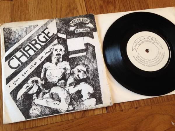 Charge You Get What You Deserve 7  DIY PUNK NEW WAVE ROCK Fold Out Sleeve