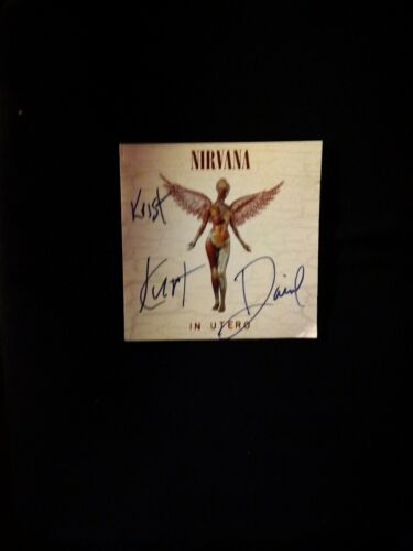 Nirvana autographed   cd over In Utero excellent condition collectors