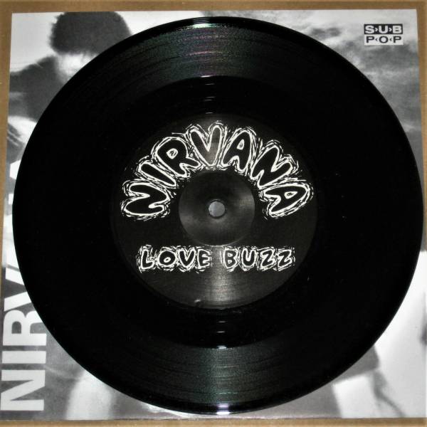 NIRVANA LOVE BUZZ BIG CHEESE VINYL 7  RARE 45 GRUNGE SUB POP NUMBERED 