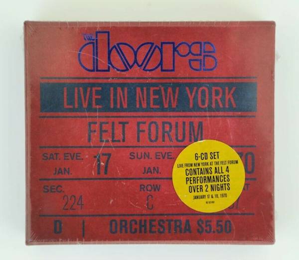 The Doors Live in New York Felt Forum January 17 18 1970 Rhino 6 CD Sealed OOP 
