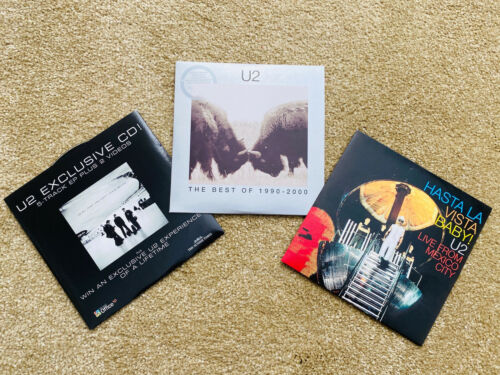 U2 Fan Club CD Hasta La Vista  Baby and Two Newspaper CD s 