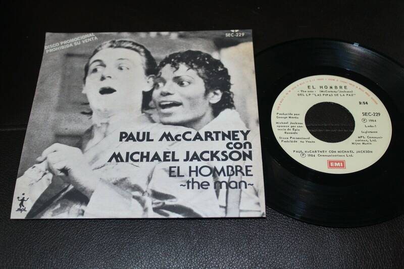 MICHAEL JACKSON   PAUL McCARTNEY The Man   El Hombre 1984 MEXICO 7  PROMO 45