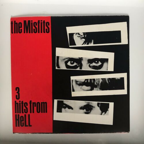 The Misfits   3 Hits From Hell  7    First Press Near Mint Very Rare   Danzig Punk