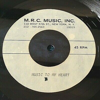 Unknown group   Music to My Heart acetate 45 northern soul HEAR