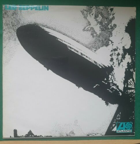 LED ZEPPELIN   LP ORIGINAL UK 1969 TURQUOISE LETTERING UNCROSSED MATRIX 588171