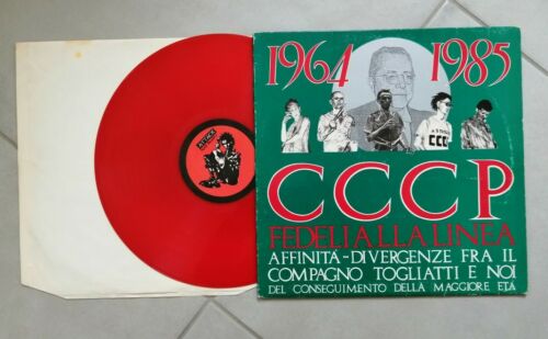 Cccp Primo Lp Affinita Divergenze Attack Punk Records Originale 1986 Red  Vinil