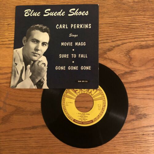 CARL PERKINS   BLUE SUEDE SHOES  SUN  EP   115  1956  EXTREMLY RARE  