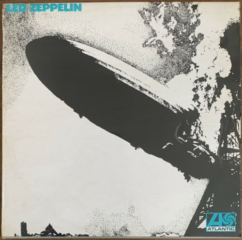 Led Zeppelin LP 1969 Turquoise 1st Pressing Uncorrected U K  ATLANTIC EXCELLENT