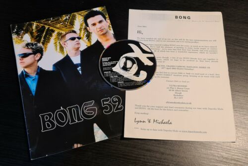 Rare Depeche Mode Original Promo CD With Final Issue of Bong Fan Club Magazine  