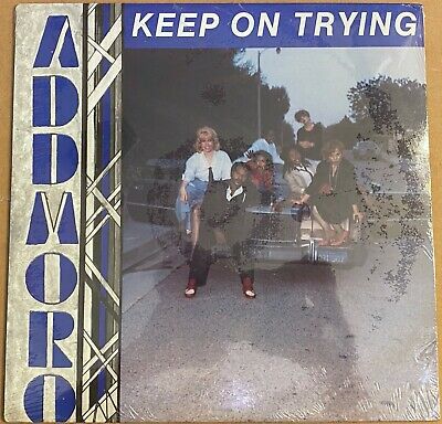 RARE Addmoro Keep On Trying 1985 SEALED MINT Private Modern Soul Funk Boogie LP