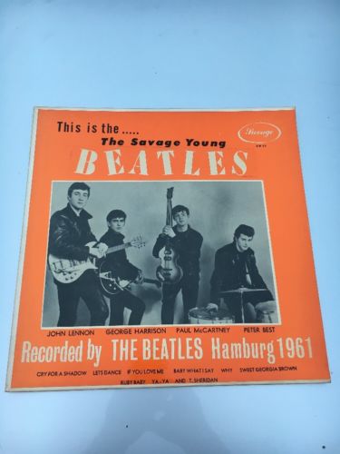 RARE Vintage The Savage Young BEATLES BM 69 Orange Lp Record Sleeve 1st Pressing