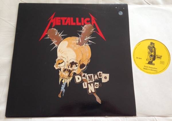METALLICA   damage inc  live world tour 1986 LP ultra rare Slayer Metal Megadeth