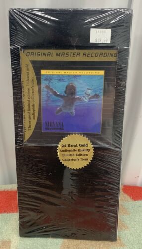 Sealed Nevermind by Nirvana 24 Karat Gold Original Master Recordings CD MFSL
