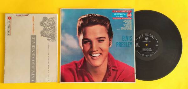 ELVIS PRESLEY  33 RPM   ITALY  LPM 1990   FOR LP FANS ONLY    WITH RARE CATALOG 