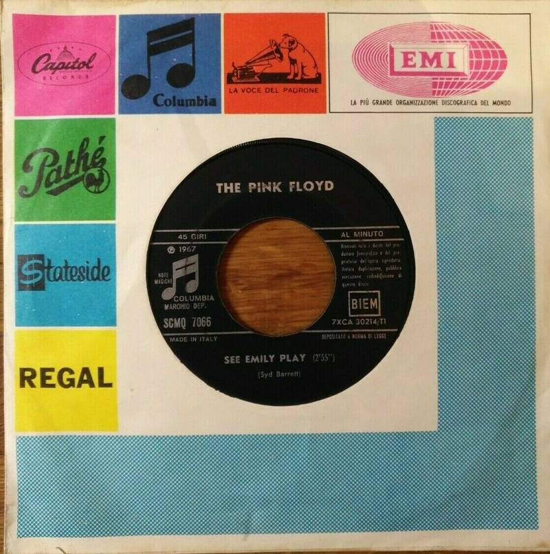 Pink Floyd   SEE EMILY PLAY 7  45 ITALY SOLO DISCO  NO COVER