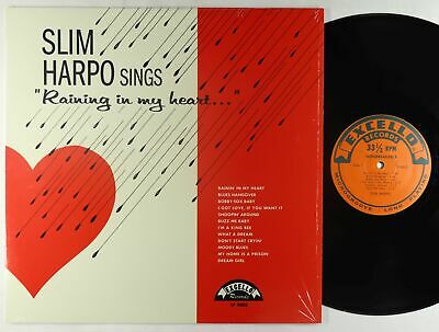 Slim Harpo   Rainin  In My Heart LP   Excello VG  Shrink