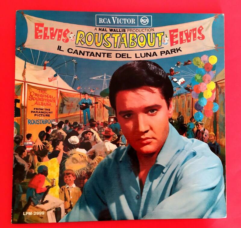 ELVIS PRESLEY  33 RPM   ITALY  LPM 2999   ROUSTABOUT    TOP RARE PERFECT COVER 