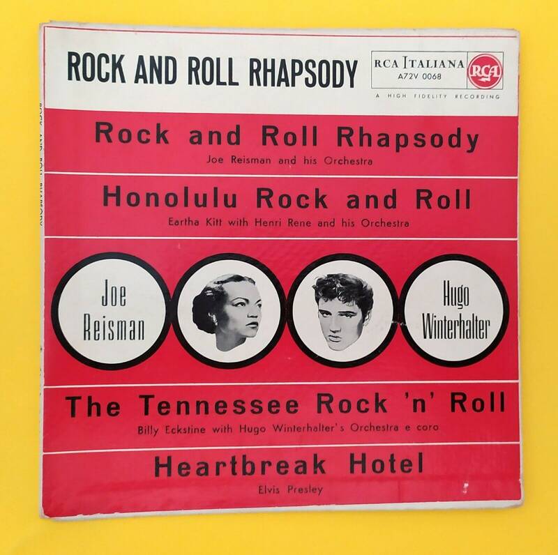 ELVIS PRESLEY  E P  ITALY  A72V 0068   ROCK AND ROLL RHAPSODY   LAST RARE ISSUE 