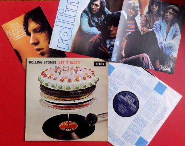 ROLLING STONES SUPERB UK STEREO LP 1969   POSTER   BOOKLET LET IT BLEED DECCA