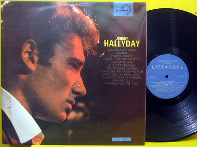 JOHNNY HALLYDAY No 4  RARE 1963 UNIQUE ISRAELI ORIGINAL 1st PRESS LP French Beat