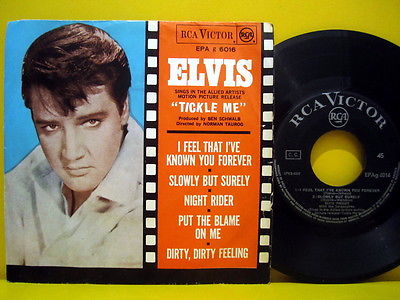 ELVIS PRESLEY Tickle Me RARE 1965 OST GREEK ORIGINAL 6 TRACK 7  EP 45rpm   P S