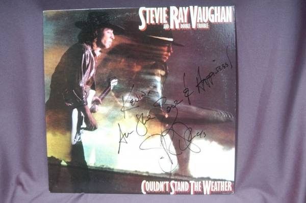 AUTOGRAPH   Epic 12    Stevie Ray Vaughan   Couldn t Stand The Weather  