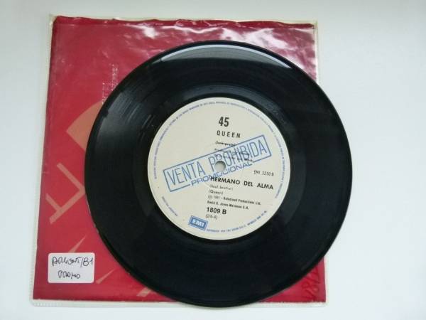 David Bowie   Queen  7  Single Vinyl UPressure SBrother ARGENTINA PROMO 1981  3 