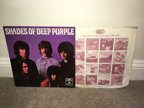 DEEP PURPLE Shades Of Deep Purple LP Parlophone 1968 UK 1st Press 
