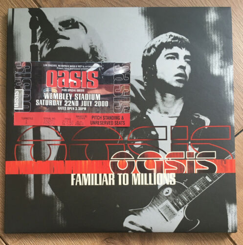 Oasis  Familiar To Millions  TRIPLE VINYL  LP   Ticket Stub From The Wembley Gig