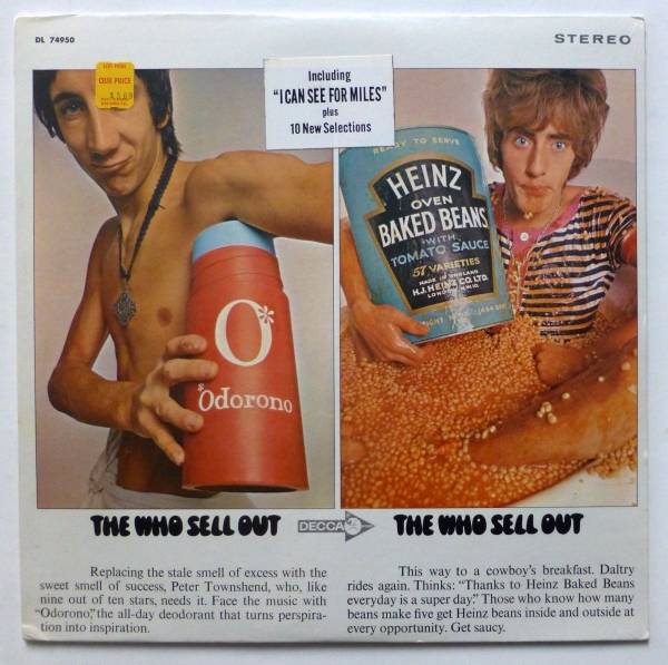 the WHO Sell Out LP SEALED Stereo 1967 ORIG  US press DECCA DL 74950  sm1217