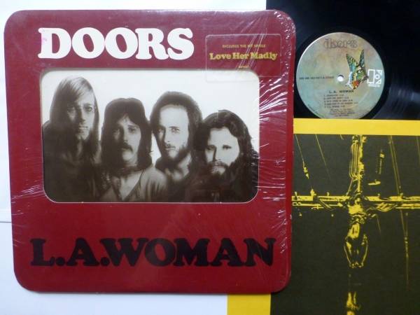 the DOORS L A  woman LP Elektra WINDOW jacket w STICKER 1st U S  press   sm1293