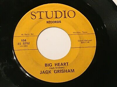 Jack Grisham   Louisiana Man s In Town   Big Heart   Rare 1959 Rockabilly 45 rpm