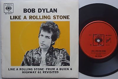 BOB DYLAN Like A Rolling Stone Ep Pic AUSTRALIA Orig  66 Vinyl 45 1st PRESS EX 