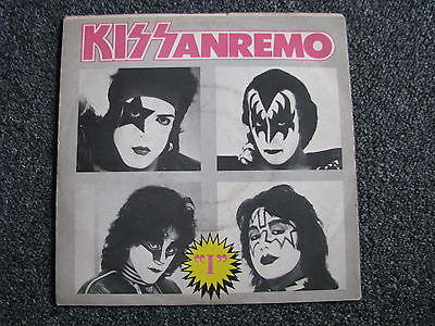 KISS  I 7 PS Italy 1981 San Remo Kissanremo 45 U min Ultra Rare Rock