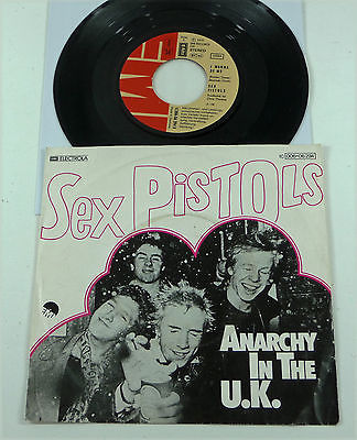 SEX PISTOLS  Anarchy In The U K   unplayed 1976 german 1st EMI PUNK 7  Vinyl 45