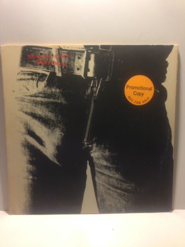 The Rolling Stones  Sticky Fingers  12  PROMO WHITE LABEL LP  COC 59100 EX EX