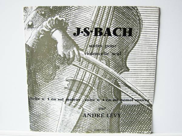 Andre Levy Bach Cello Solo Suites 1 4 Lumen Ld 3447 Lp Ultra Rare ...