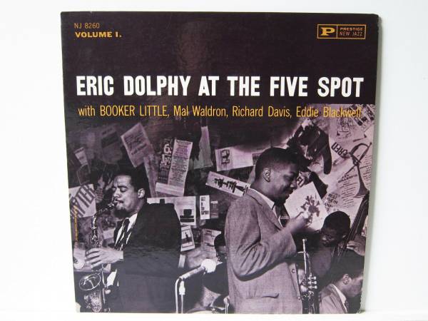ERIC DOLPHY   AT THE FIVE SPOT Vol  1   PRESTIGE mono LP DEEP GROOVE orig  RVG