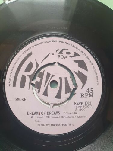 SMOKE Dreams Of Dreams PSYCH Original 1970 REVOLUTION UK Vinyl 7  SIGNED SLEEVE