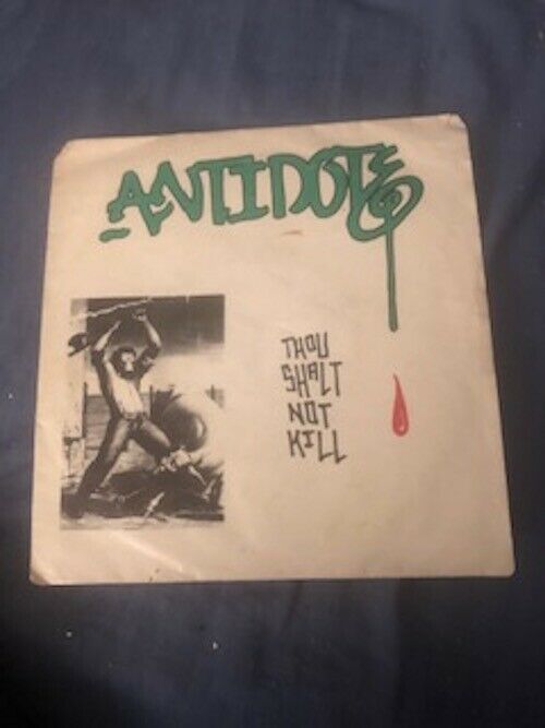 ANTIDOTE Thou Shalt Not Kill 7  OG PUNK NYHC Misfits  1st Pressing  Rare  1983