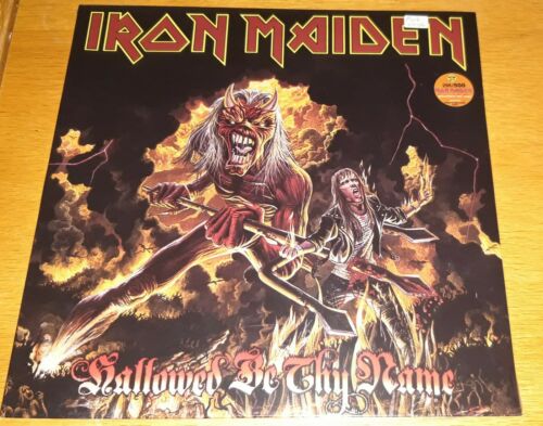 Iron Maiden Hallowed Be Thy Name Rare Limited Edition 12  Pink Vinyl
