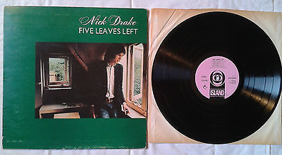 Nick Drake  Five Leaves Left UK Island first press 1969           EX vinyl  holy grail 