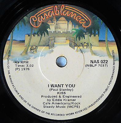 KISS ULTRA RARE SOUTH AFRICA 45 I WANT YOU 7 SINGLE N MINT UNPLAYED CONDITION