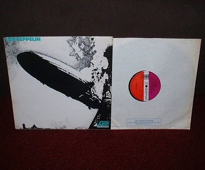LED ZEPPELIN 1st LP 1969 TURQUOISE 1st Press   BRILLIANT EXAMPLE     