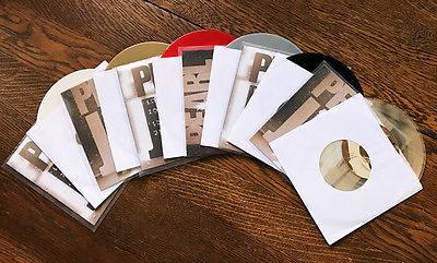 Pearl Jam Ten sampler promo 7  45 set colored vinyl rare small hole misprint