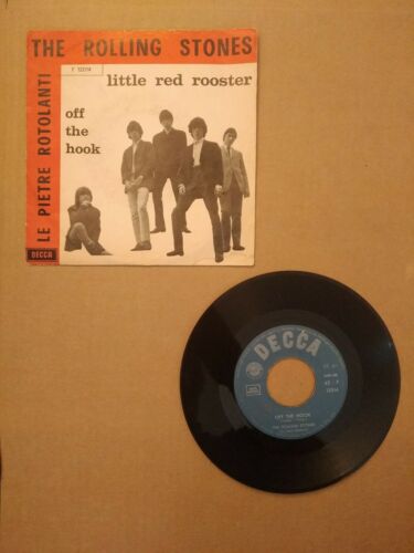 45 Giri   Rolling Stones   Red Little Rooster Off The Hook   Italy Red Sleeve