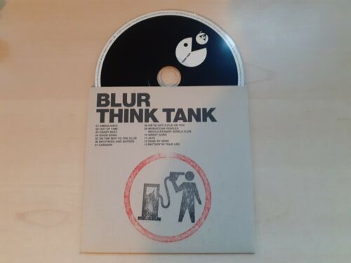 Blur        Think Tank  Banksy Hand Stamped Petrol Head Card Sleeve Promo CD  2003