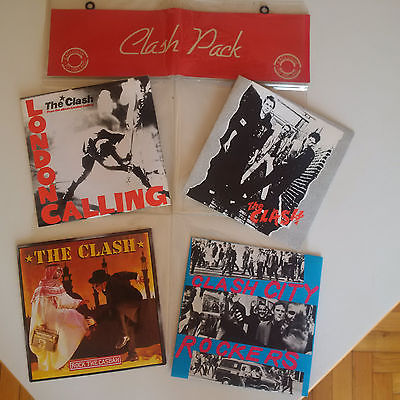 THE CLASH   CLASH PACK IRISH ONLY RELEASE 4X7  VERY RARE LONDON CALLING