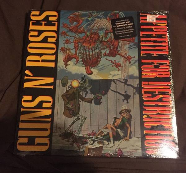 Guns N  Roses  Appetite For Destruction  LP w  Original Banned Cover   Brand New