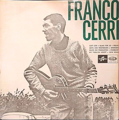 FRANCO CERRI   CHITARRA LP 1964 Columbia orig 1st PRESS Italian JAZZ BLUES MINT 